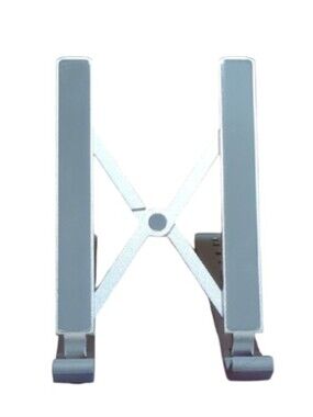 Adjustable Foldable Aluminum Laptop Stand – White/Silver New in the box